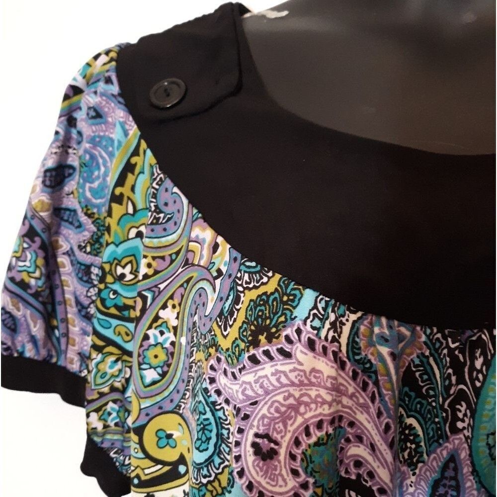 Periwinkle paisley dress - Picture 5 of 6